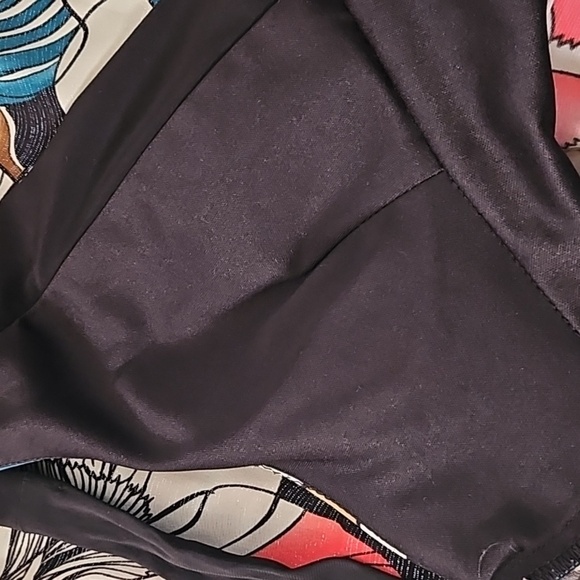 Studio Y Retro Coral, Turquoise, and Brown Halter Dress - Picture 9 of 12